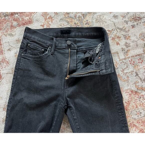 Mother The Insider Crop Ankle Not Guilty Womens Black Jeans Size 25 - Picture 6 of 10